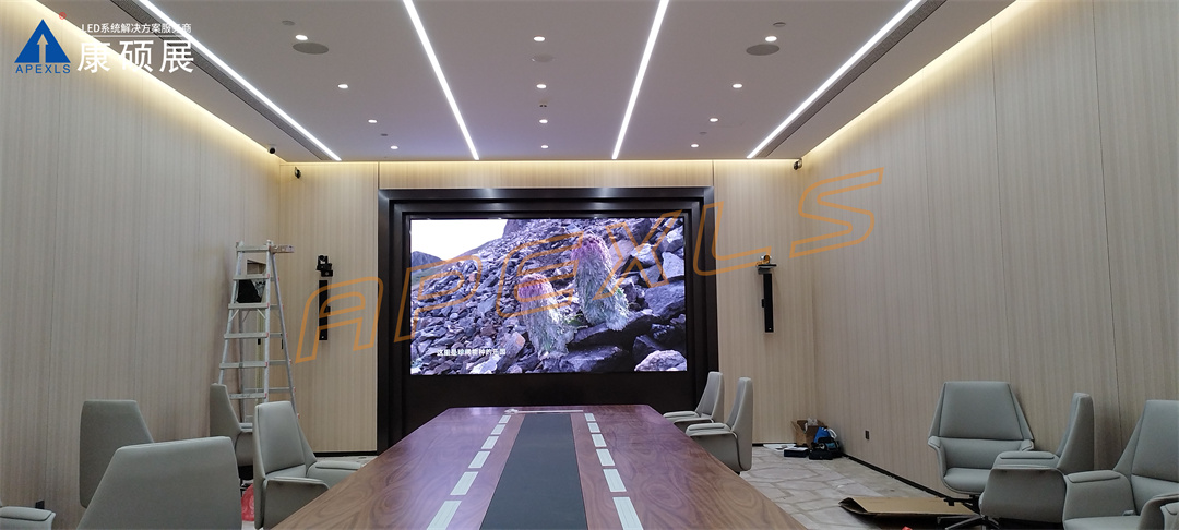 康碩展LED小間距案例，深圳福田聯豐大廈P1.25顯示屏