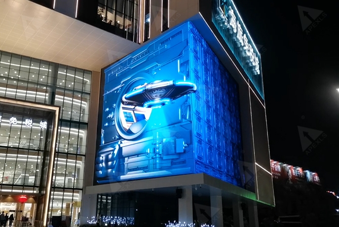 海南三亞“L型”裸眼3D顯示屏大屏幕案例應(yīng)用