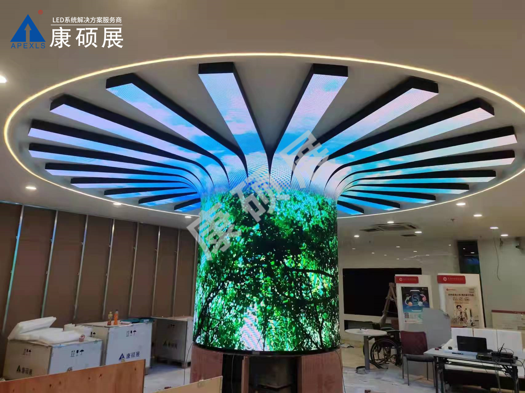 LED樹形喇叭屏