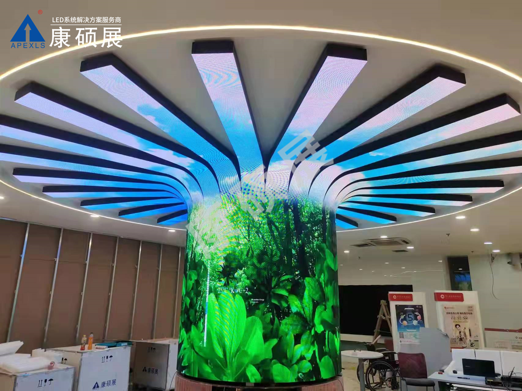 LED樹形喇叭屏